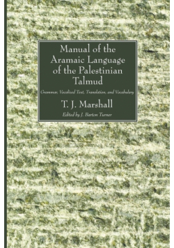 Manual of the Aramaic Language of the Palestinian Talmud