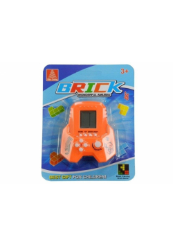 Gra elektroniczna tetris bricks rakieta pomarańcz