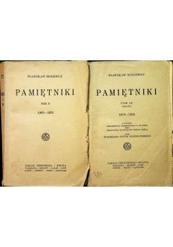 Mickiewicz pamiętniki tom II i III około 1933 r.