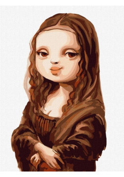 Malowanie po numerach-Współczesna Mona Lisa 30x40