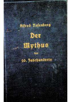 Der Mythus des 20 Jahrhunderts 1933 r.