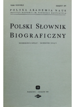 Polski Słownik Biograficzny Zeszyt 157