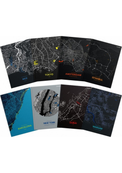 Brulion A4/96K kratka Monochrome Mapping (5szt)
