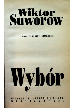 Suworow Wybór