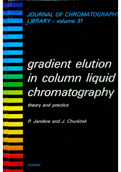 Gradient elution in column liquid chromatography