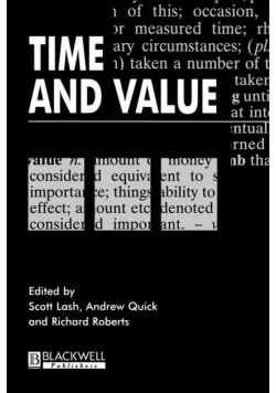 Time and Value