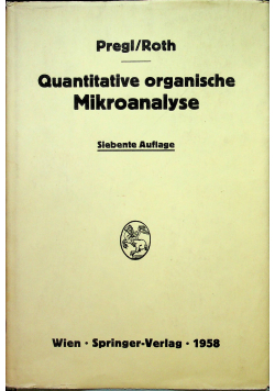 Quantitative organische mikroanalyse