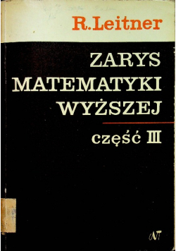 Zarys matematyki wyższej część III