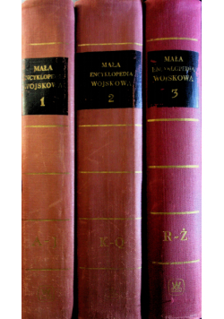 Mała encyklopedia wojskowa tom 1 do 3