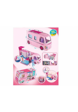 Auto kamper dla lalki 30cm z basenem