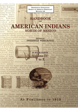 Handbook of American Indians North of Mexico V. 4/4