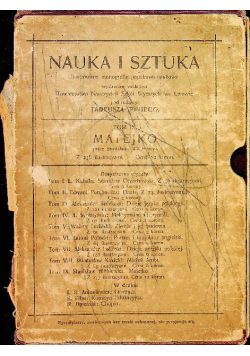 Nauka i sztuka Matejko 1908 r