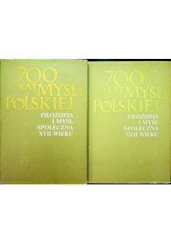 700 lat myśli polskiej część 1 i 2