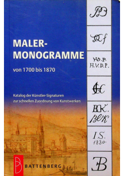Maler-Monogramme von 1700 bis 1870