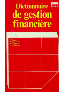 Dictionnaire de gestion financière