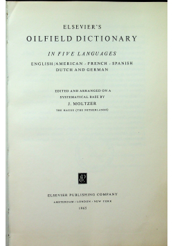 Elsevier s Oilfield Dictionary