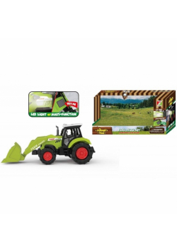 Traktor spychacz z dźwigiem