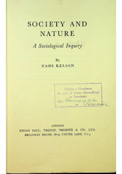 Society and nature 1946 r