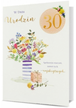 Karnet B6 Urodziny (wymienne cyfry) HM200-2449