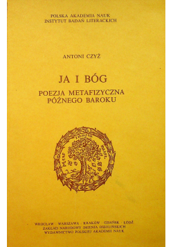 Ja i Bóg Poezja metafizyczna późnego baroku