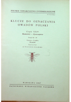 Klucze do oznaczania owadów Polski część XXIV zeszyt 64-65