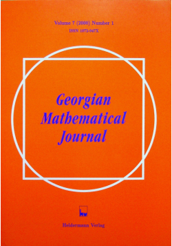 Georgian Mathematical Journal