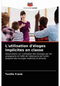 L'utilisation d'éloges implicites en classe