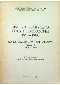 Historia polityczna Polski odrodzonej 1918-1980