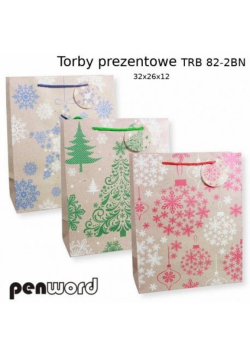 Torebka prezentowa BN 32x26x12cm MIX