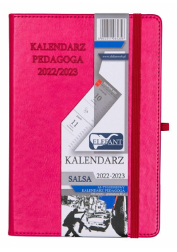 Kalendarz 2022/23 A5 tyg. Salsa karmazynowy