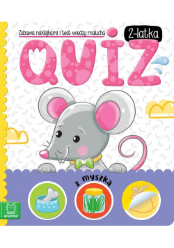 Quiz 2-latka z myszką Zabawa naklejkami i test wiedzy malucha