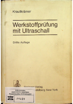 Werkstoffprüfung mit Ultraschall