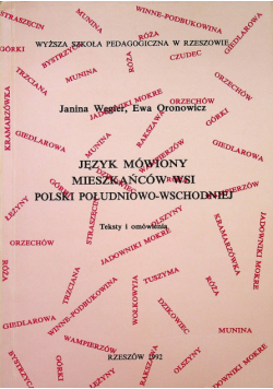 Język mówiony mieszkańców wsi Polski południowo - wschodniej