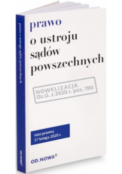 Prawo o ustroju sądów powszechnych 2020