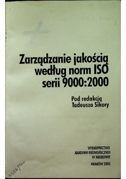 Zarządzanie jakością według norm ISO serii 9000 : 2000