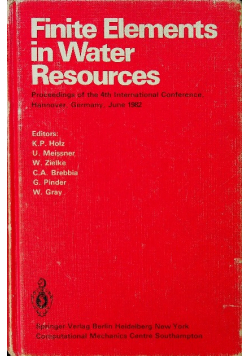 Finite elements in Water Resources