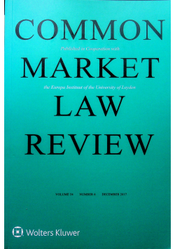 Common market law review volume 54 nr 6