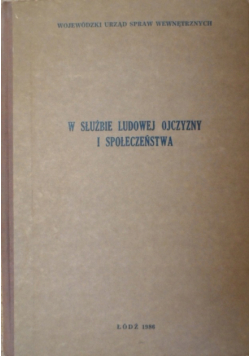 W służbie ludowej ojczyzny i społeczeństwa