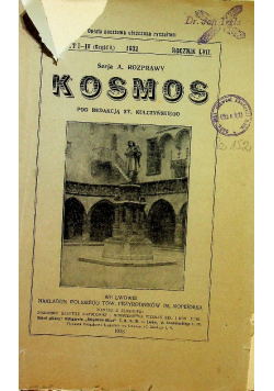 Kosmos czasopismo zeszyt I do IV 1932 r.