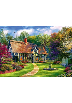 Puzzle 2000 Chatka z pięknym ogrodem