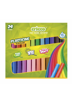 Plastelina 24 kolory CRICCO