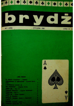 Brydż dla wszystkich nr 1 do 12 1981r