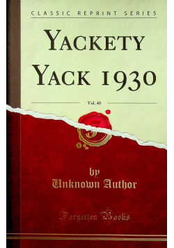 Yackety Yack 1930 vol 40 reprint