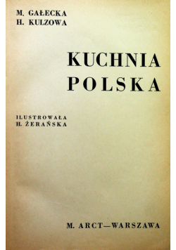 Kuchnia Polska  1939 r.