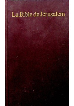 La Bible de Jerusalem