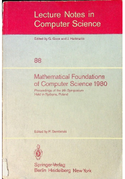 Mathematical foundations of computer science