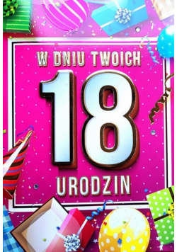 Karnet Urodziny 18 4K - 035