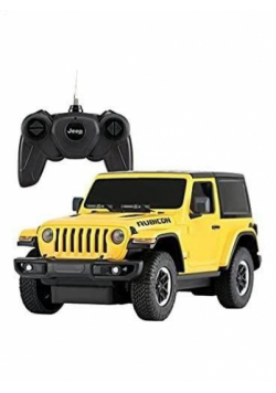 Jeep Wrangler JL żółty/czerwony 1:24