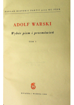 Warski Wybór pism i przemyśleń