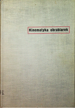 Kinematyka obrabiarek